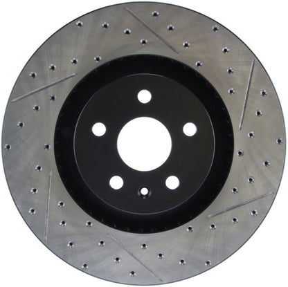 StopTech Drilled & Slotted Left Sport Brake Rotor for 2009 Cadillac CTS-V - eliteracefab.com