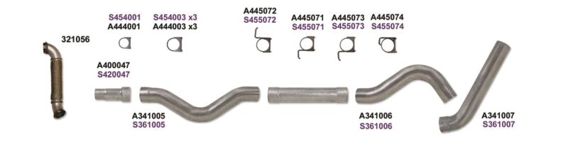 Diamond Eye KIT 5in CB MRP SGL w/ TDP SS 06-07 Chevy/GMC 6.6L Duramax 2500/3500 Diamond Eye Performance