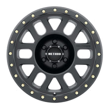 Load image into Gallery viewer, Method MR309 Grid 18x9 +18mm Offset 6x5.5 108mm CB Matte Black Wheel - eliteracefab.com