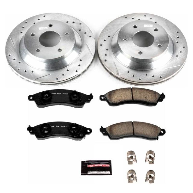 Power Stop 88-95 Chevrolet Corvette Front Z23 Evolution Sport Brake Kit PowerStop