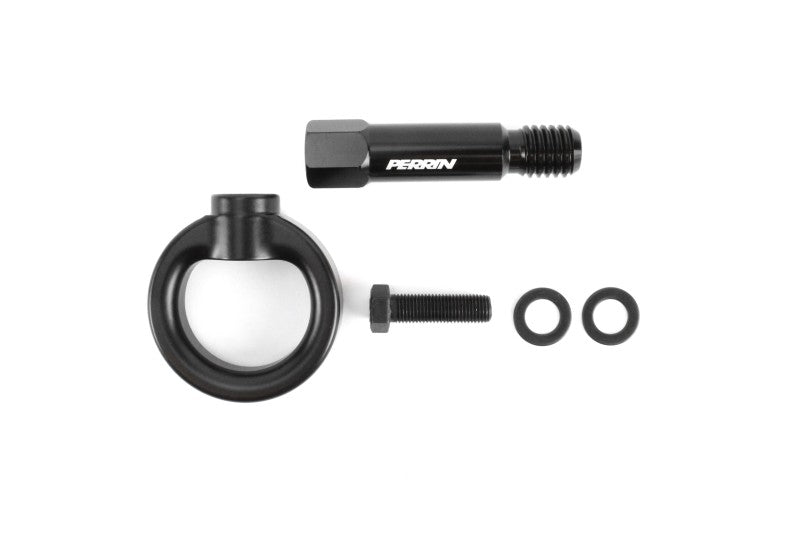 Perrin 2020 Toyota Supra Tow Hook Kit (Front) - Black - eliteracefab.com