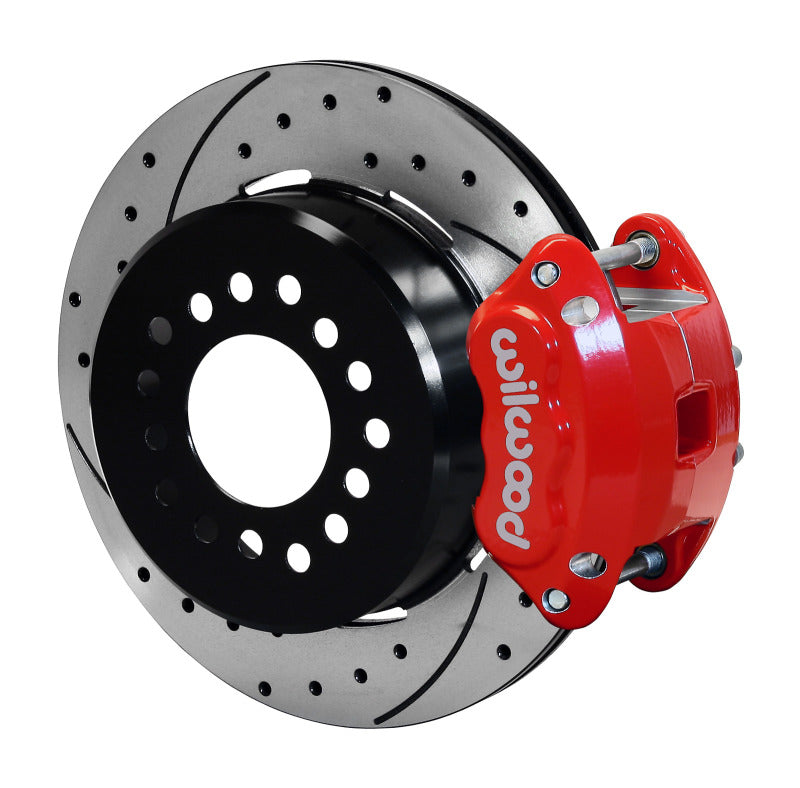 Wilwood D154 P/S P-B Kit Drilled-Red Big Ford New Style 2.36in Offset Wilwood