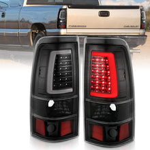 Load image into Gallery viewer, ANZO 2003-2006 Chevy Silverado 1500 LED Taillights Plank Style Black w/Clear Lens - eliteracefab.com