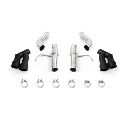 Mishimoto 2016+ Chevrolet Camaro 2.0T Quad-Tip Race Axle-Back Exhaust w/ Black Tips - eliteracefab.com