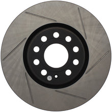 Load image into Gallery viewer, STOPTECH POWER SLOT 06-10 AUDI A3 / 08-10 TT / 06-09 VW GTI MLK V/PASSAT LEFT FRONT SLOTTED ROTOR, 126.33098SL - eliteracefab.com