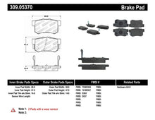 Load image into Gallery viewer, STOPTECH PERFORMANCE 00-09 HONDA S2000 / 92-07 ACCORD / 04-10 ACURA TSX / 02-06 RSX REAR BRAKE PADS, 309.05370 - eliteracefab.com