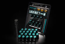 Load image into Gallery viewer, Project Mu Super Lock Nut 7 Type-M M12x1.25 Black / Green Cap (Special Order No Cancel)