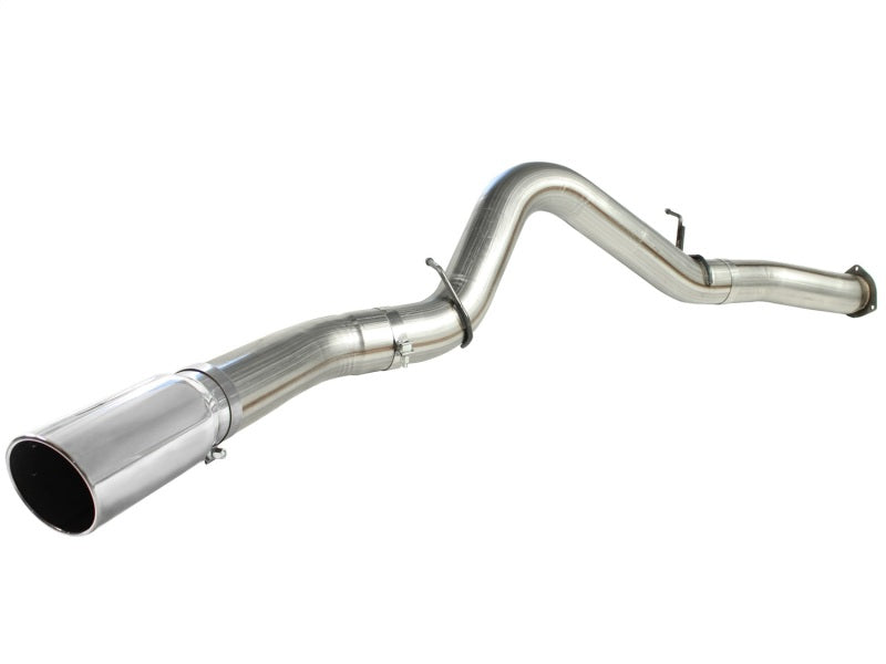 aFe MACHForce XP Exhaust 5in DPF-Polished, GM Diesel Trucks 07.5-10 V8-6.6L 9(td) LMM aFe