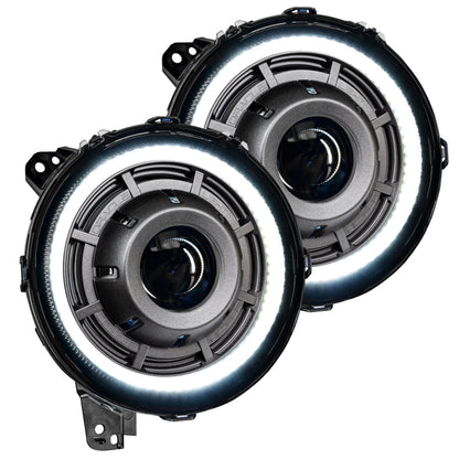 Oracle Oculus Bi-LED Projector Headlights for Jeep JL/Gladiator JT - Graphite Metallic - 5500K - eliteracefab.com