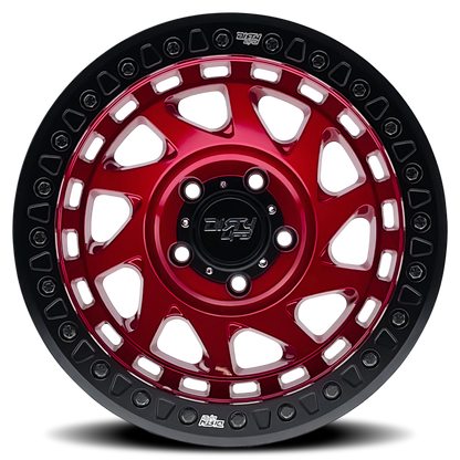 Dirty Life 9313 Enigma Race 17x9 / 5x127 BP / -12mm Offset / 78.1mm Hub Crimson Candy Red Wheel