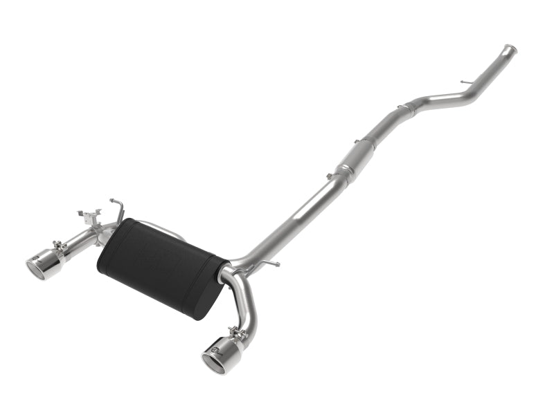 aFe MACHForce XP 3in to 2.5in 304 SS Cat-Back Exhaust w/ Polished Tips 14-16 BMW M235i - eliteracefab.com