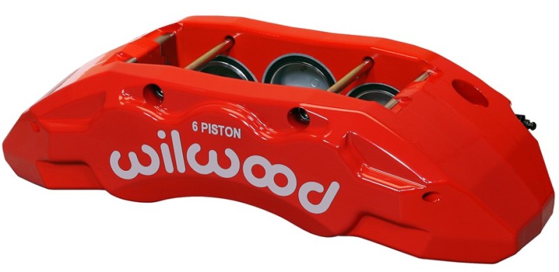 Wilwood Caliper-TX6R- L/H - Red 2.00/1.88/1.88in Pistons 1.38in Disc Wilwood