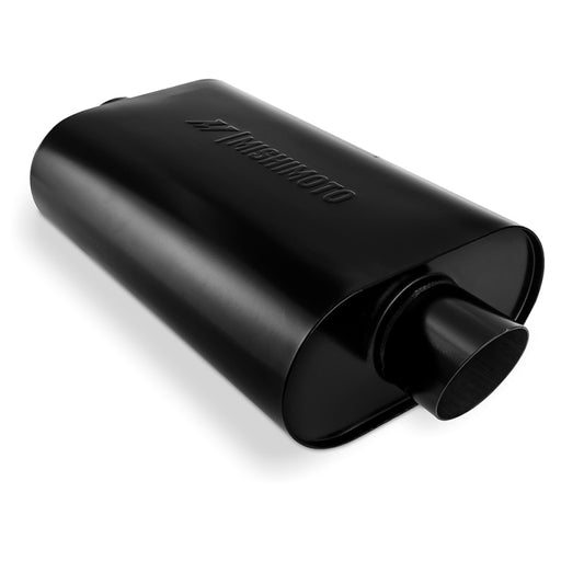 Mishimoto Muffler with 2.5in Center Inlet/Outlet - Angled Tip - Black Mishimoto