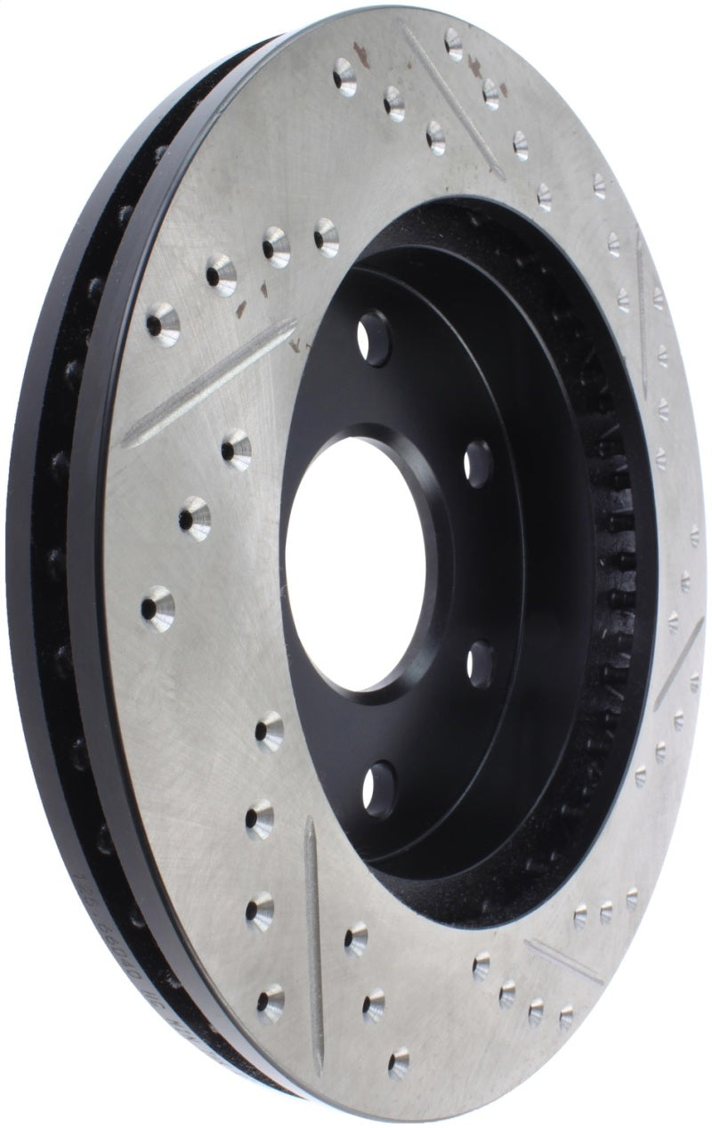 StopTech 99-06 GMC Sierra (2dr) Front Right Slotted & Drilled Rotor Stoptech
