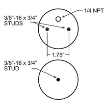 Load image into Gallery viewer, Firestone Ride-Rite Replacement Air Spring 267C 1.5 5/8 CF 1/2 PIN 1BN Red Label (W217608397)