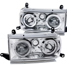 Load image into Gallery viewer, ANZO USA Toyota Land Cruiser Crystal Headlights W/ Halo Chrome; 1991-1994 - eliteracefab.com