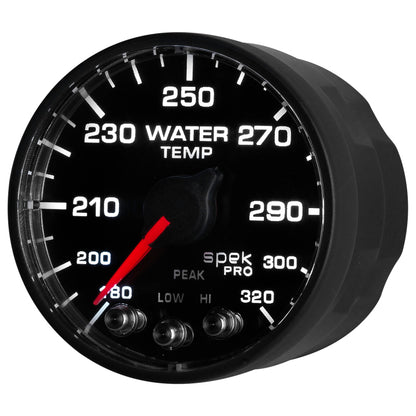 Autometer Spek-Pro - Nascar 2-1/16in Water Temp 180- 320F Bfb Ecu P552328-N1