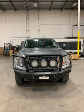 Load image into Gallery viewer, Road Armor 16-19 Nissan Titan XD Stealth Front Winch Bumper w/Lonestar Guard - Tex Blk
