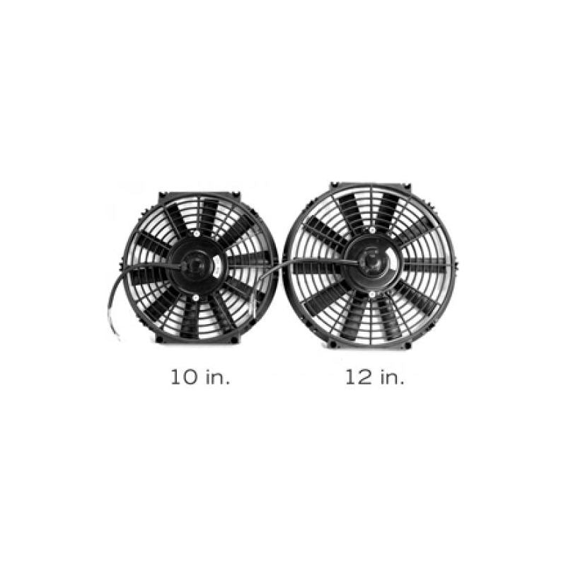 ELECTRIC SLIM FAN - 12" - Black - eliteracefab.com