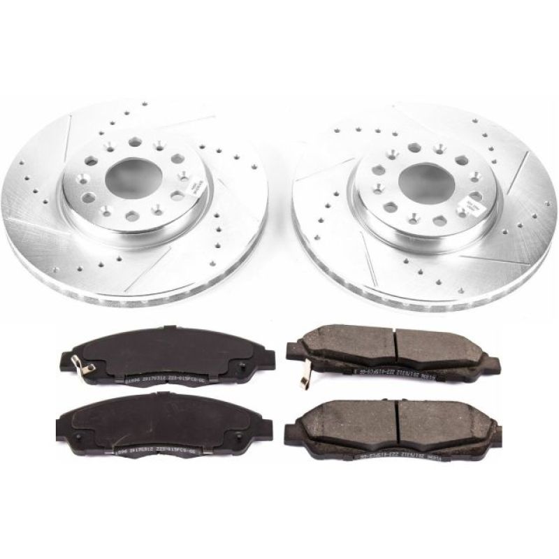 Power Stop 17-18 GMC Acadia Front Z23 Evolution Sport Brake Kit PowerStop