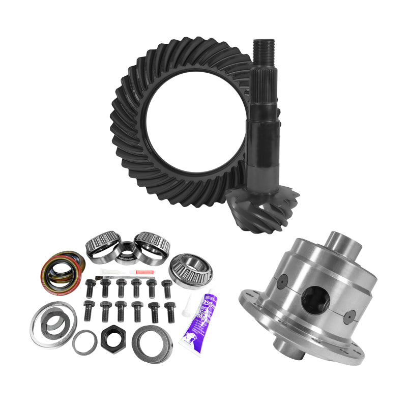 Yukon 11.25in Dana 80 4.30 Rear Ring & Pinion Install Kit 35 Spline Positraction 4.375in BRG Yukon Gear & Axle