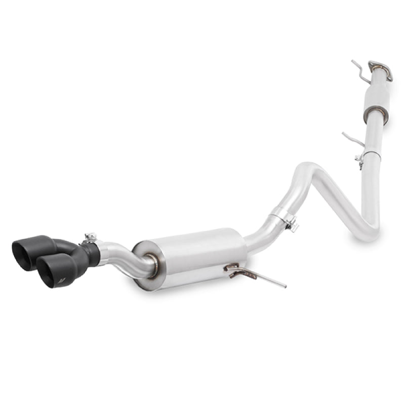 Mishimoto 14-16 Ford Fiesta ST 1.6L 2.5in Stainless Steel Resonated Cat-Back Exhaust w/ Black Tips - eliteracefab.com