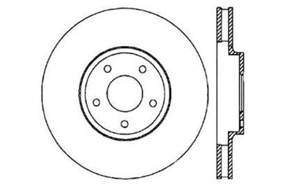 STOPTECH 06-07 350Z / 05-07 G35 EXP SPORT/ 06-07 G35X SPORTSTOP SLOTTED & DRILLED FRONT LEFT ROTOR, 127.42080L - eliteracefab.com