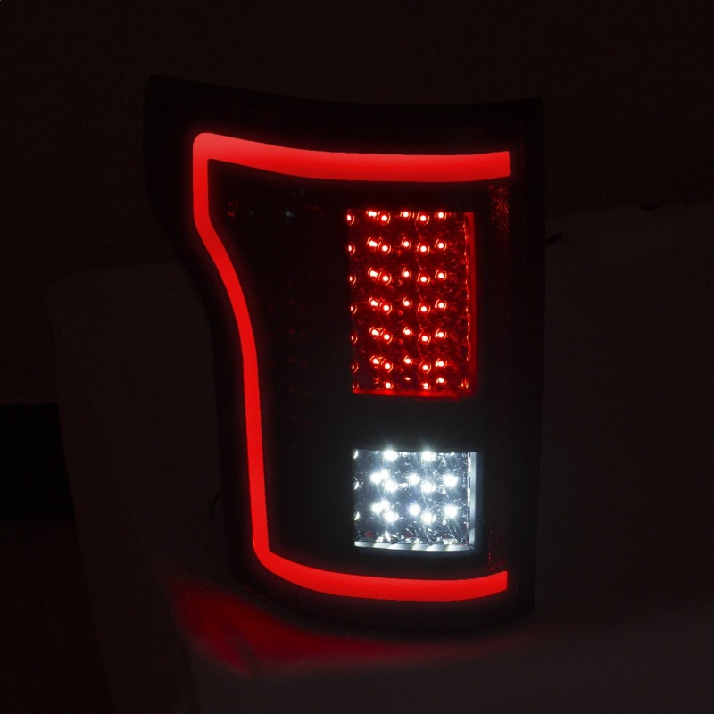 ANZO 2015-2017 Ford F-150 LED Taillights Smoke - eliteracefab.com