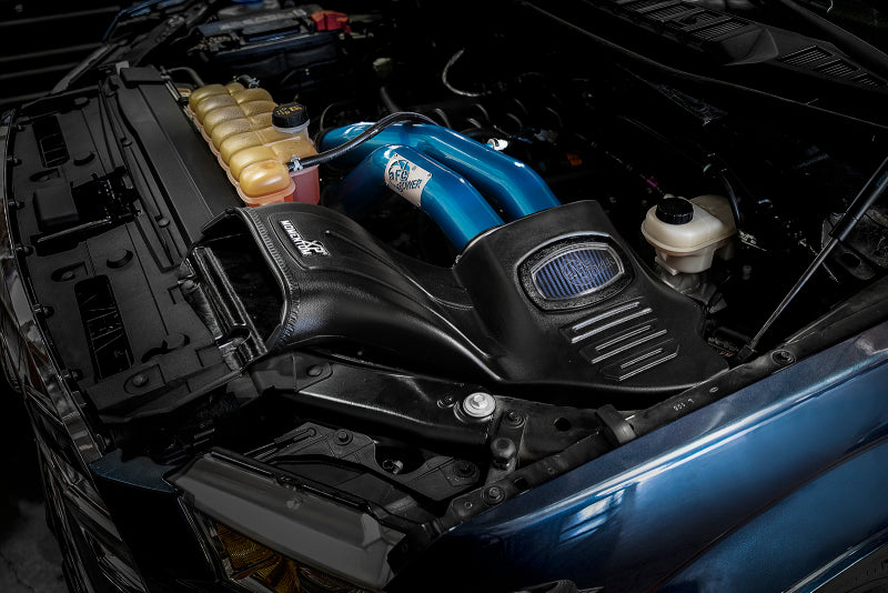 aFe Momentum XP Cold Air Intake System w/ Pro 5R Media Blue 15-19 Ford F-150 V8-5.0L - eliteracefab.com