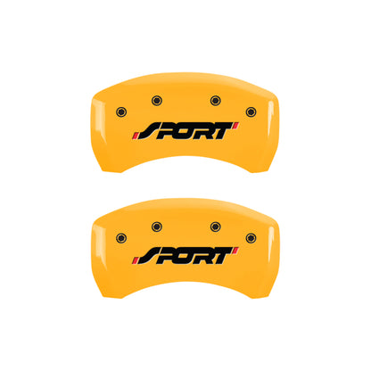 MGP 4 Caliper Covers Engraved Front & Rear Explorer Black finish silver ch MGP