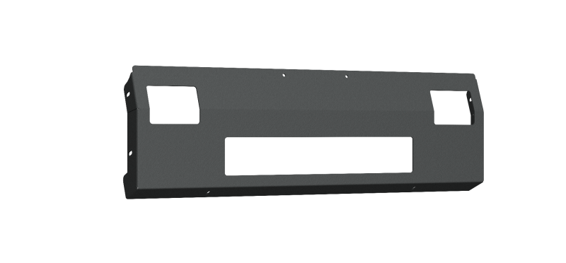 Road Armor 99-07 Ford F-250/F-350 Vaquero Front Non-Winch Plate - Tex Blk Road Armor