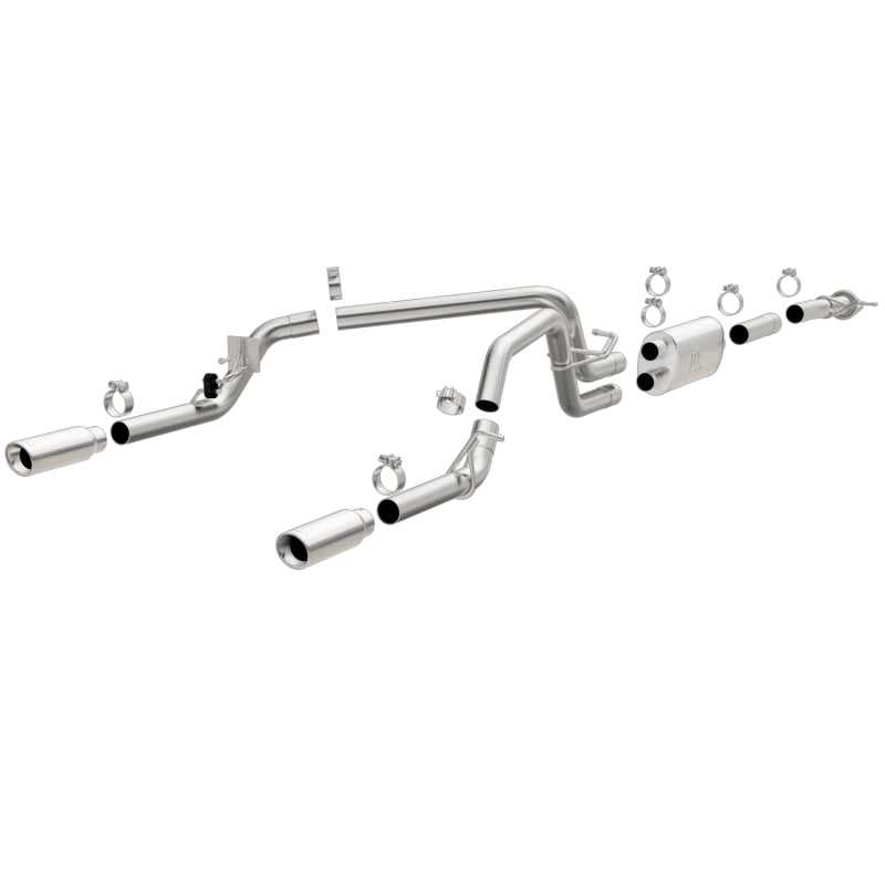 MagnaFlow Stainless Cat-Back Exhaust 2015 Chevy Colorado/GMC Canyon Dual Split Rear Exit 3.5in - eliteracefab.com