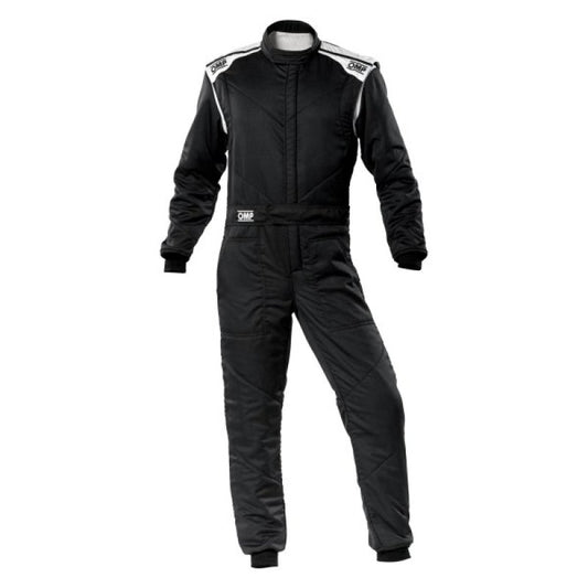 OMP First-S Auto Racing Suit - Black - Size 56 - FIA 8856-2018