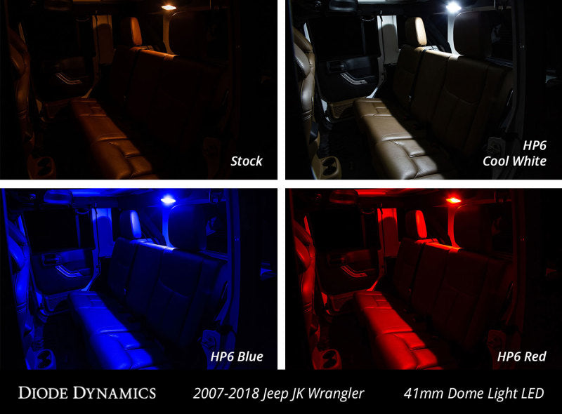 Diode Dynamics Wrangler JK 4dr Interior Kit Stage 2 - Blue Diode Dynamics