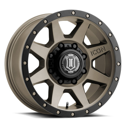 ICON Alloys Rebound HD 18x9 8x180 +12mm 5.5" Backspacing Bronze Wheel - 1818908955BR