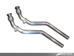 AWE Tuning Audi B8 4.2L Non-Resonated Downpipes for S5 - eliteracefab.com