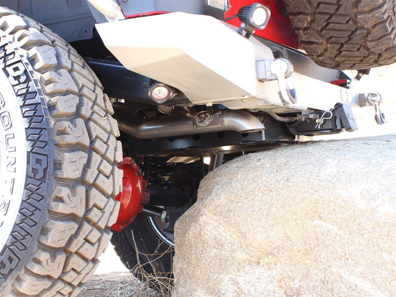 aFe Scorpion Exhaust System, Cat Back Aluminized Hi-Tuck 07-14 Jeep Wrangler JK Unlimited V6 3.6/3.8 aFe