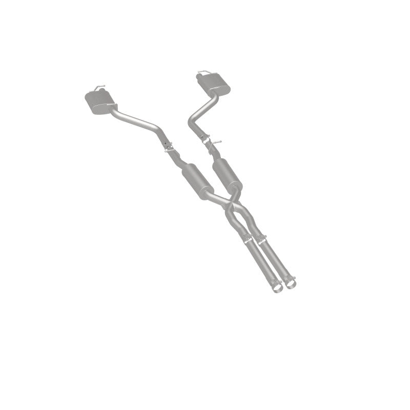 MagnaFlow Cat-Back SS 2.5in Dual Split Rear Exit (OEM Tips) 15-16 Dodge/Chrysler Charger/300 5.7L V8 Magnaflow