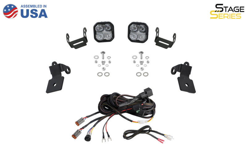 Diode Dynamics 20-Present Polaris RZR A-Pillar LED Pod Kit SS5 Pro - White Combo