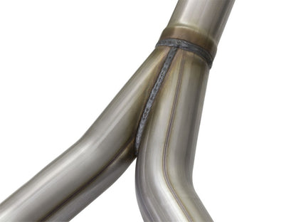 aFe Rebel Series CB 2.5in Dual Center Exit SS Exhaust w/ Polish Tip 07-15 Jeep Wrangler 3.6L/3.8L V6 aFe