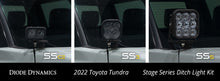 Load image into Gallery viewer, Diode Dynamics 2022 Toyota Tundra C2 Sport Stage Series Ditch Light Kit - Yellow Combo