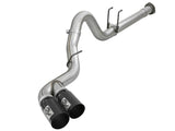 aFe Power 11-14 Ford F250/F350 6.7L Diesel Rebel XD 4in 409 SS DPF-Back Exhaust System - Black Tips