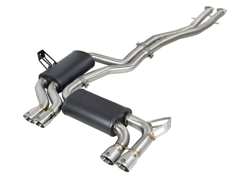 aFe MACH Force-Xp 2.5in 304 SS Cat-Back Exhaust w/ Polished Tips 01-06 BMW M3 aFe