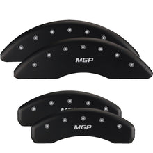 Load image into Gallery viewer, MGP Front set 2 Caliper Covers Engraved Front MGP Red finish silver ch MGP