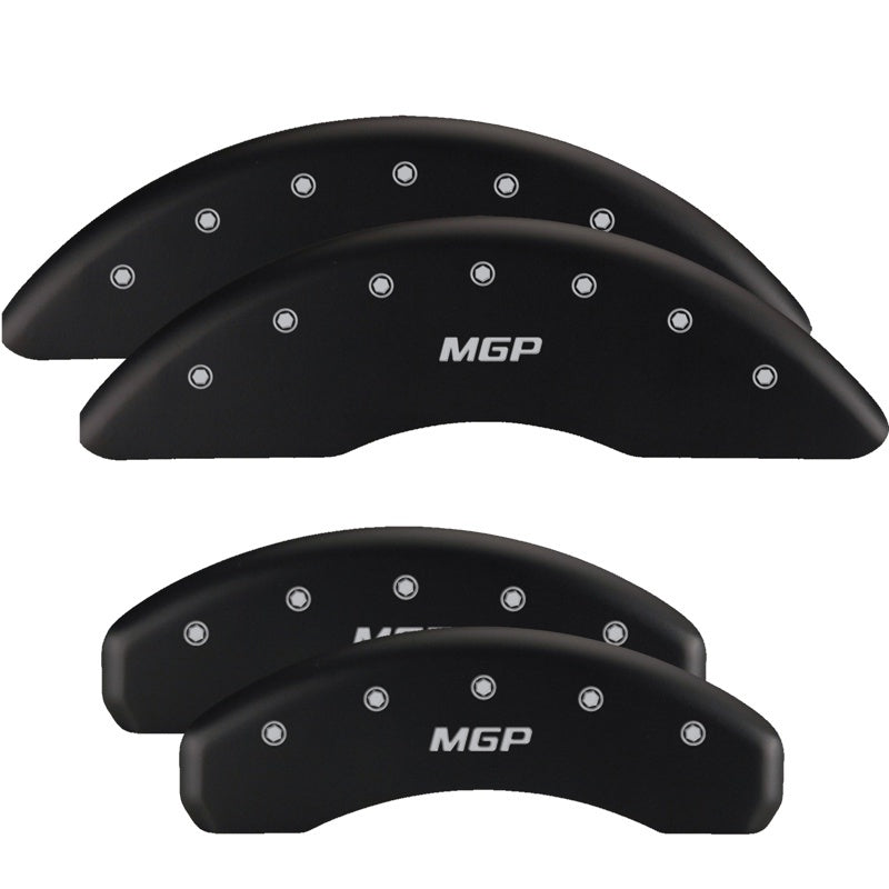 MGP 4 Caliper Covers Engraved Front & Rear Gen 5/Camaro Red finish silver ch MGP