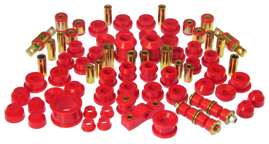 Prothane Total Vehicle Suspension Bushing Kit for 1992–1995 Honda Civic w/ All C-Arm Bushings, Red – 8-2010