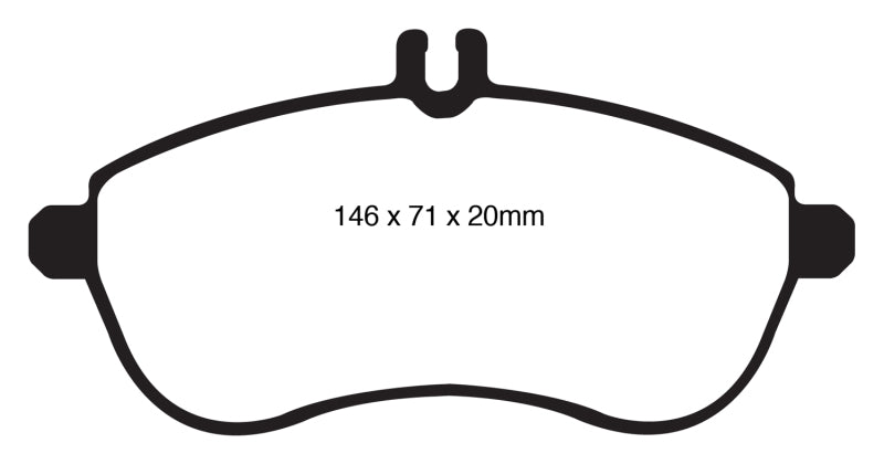 EBC 12-14 Mercedes-Benz C250 (W204) 1.8 Turbo Redstuff Front Brake Pads - eliteracefab.com