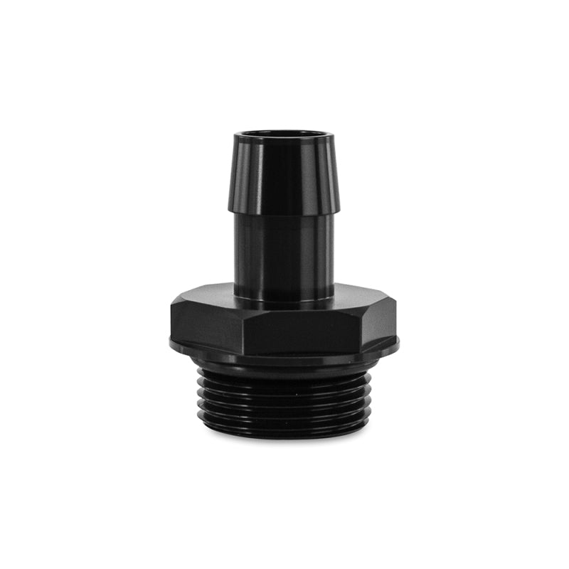 Mishimoto -16ORB to 3/4in. Hose Barb Aluminum Fitting - Black - eliteracefab.com