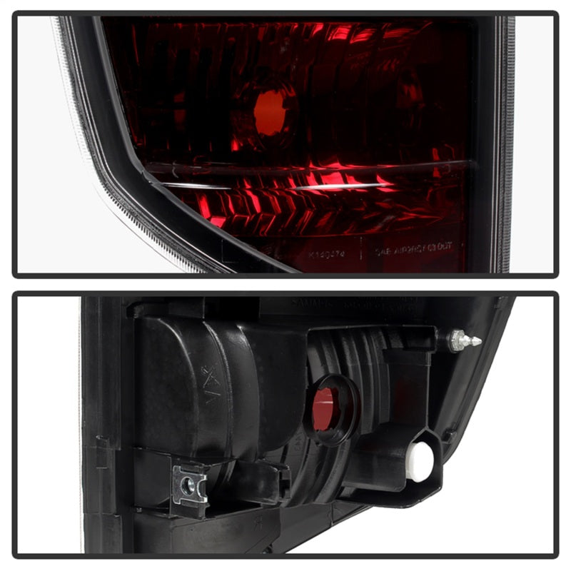 Xtune Honda Ridgeline Pickup 06-08 OEM Style Tail Lights Red Smoked ALT-JH-HRID06-OE-RSM - eliteracefab.com