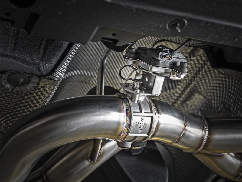 aFe MACH Force-Xp 2-1/2in SS Axle Back Exhaust w/Polished Tips 15+ BMW M3/M4 (F80/F82) L6 3.0L (tt) aFe